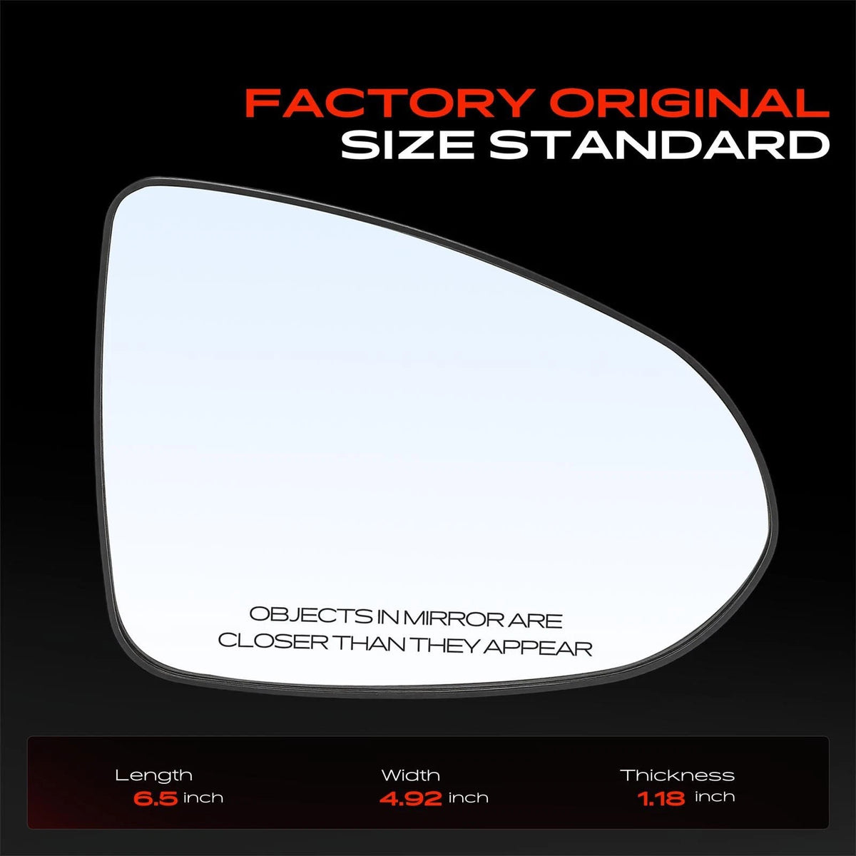 Heated Power Mirror Glass for Hyundai Sonata (2020–2024) - 87621-L0010, 87621L0010, HY1325147