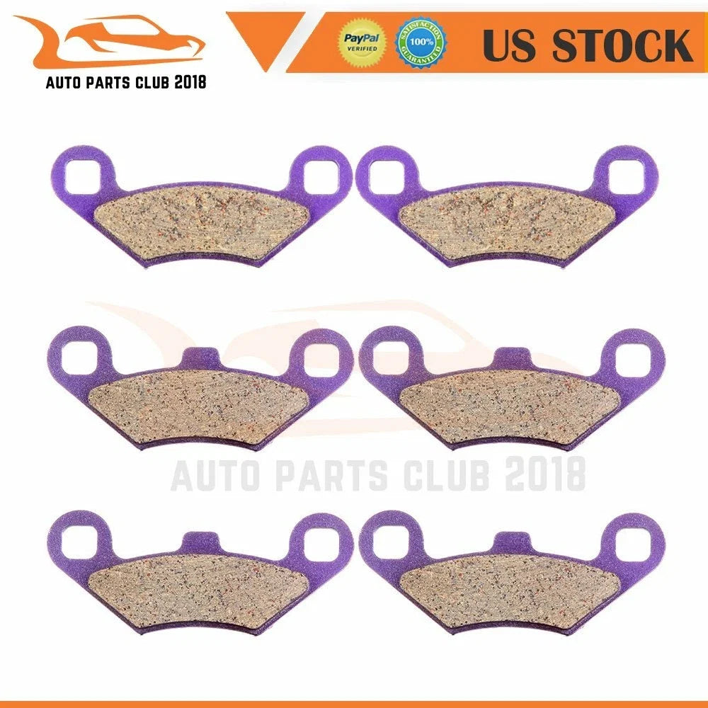 Front and Rear Brake Pads for Polaris Sportsman 400 500 (2010–2014)