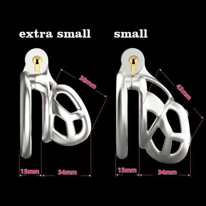 Stainless Steel Male Chastity Device Mamba Cage 45mm