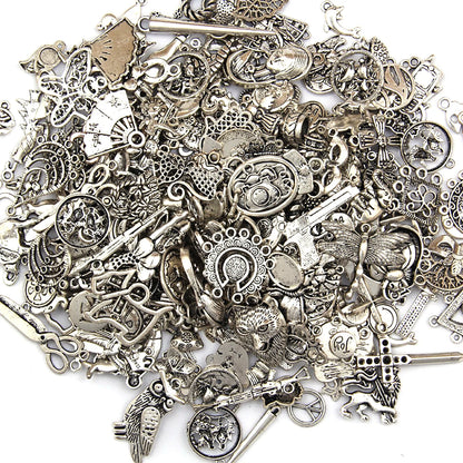 Antique Tibetan Silver Charms Pendants for Jewelry Craft Findings