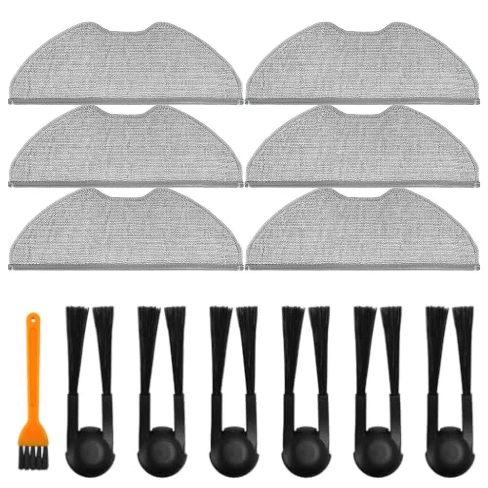 Side Brush and Mop Cloth Set for Xiaomi Robot Vacuum H40 OV51 (2020–2023)