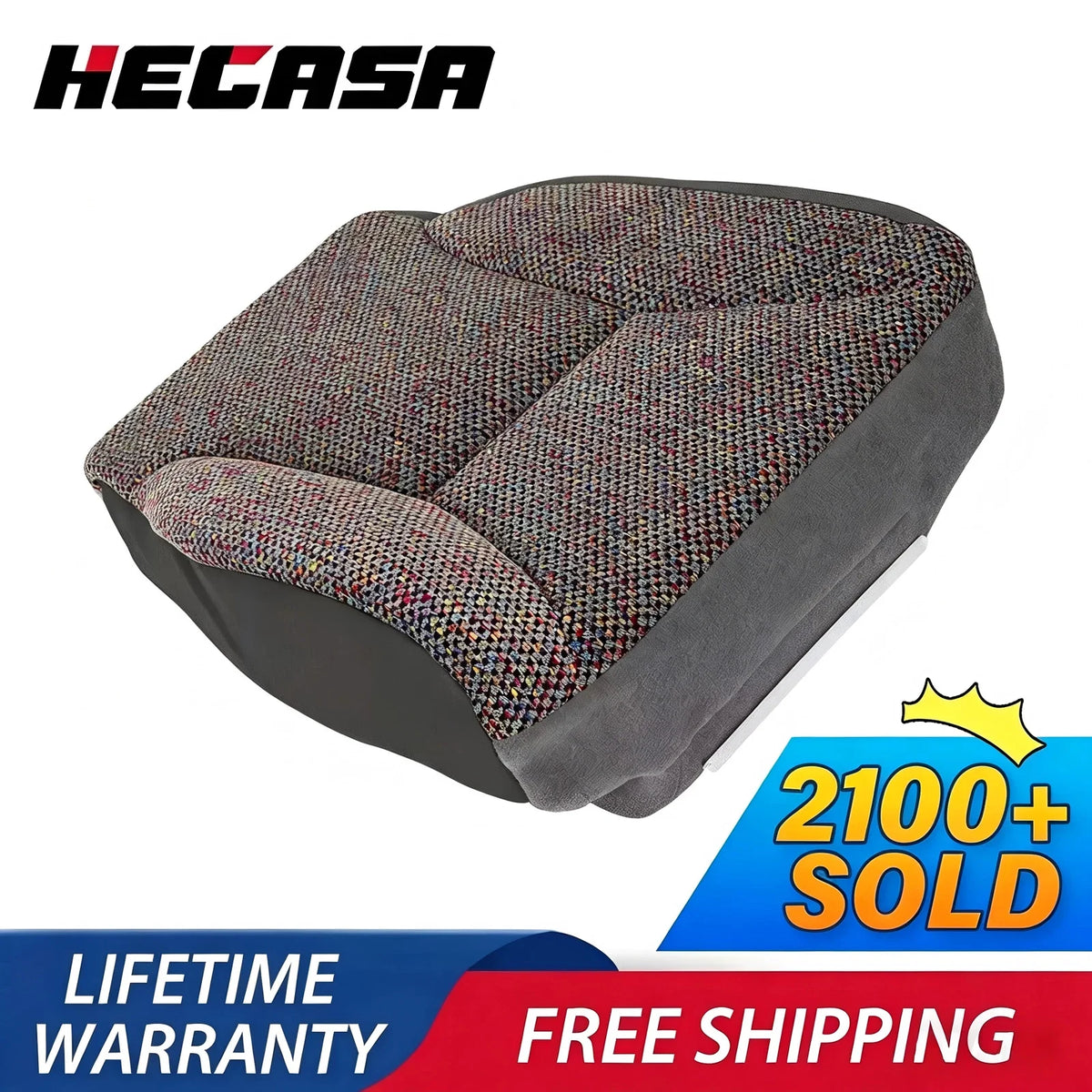 Driver Bottom Fabric Cloth Seat Cover for Dodge Ram 1500 2500 3500 (1998–2002)