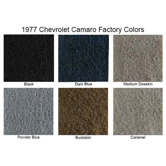 Cutpile Carpet for Chevy Camaro (1976–1981) 18016-77-830