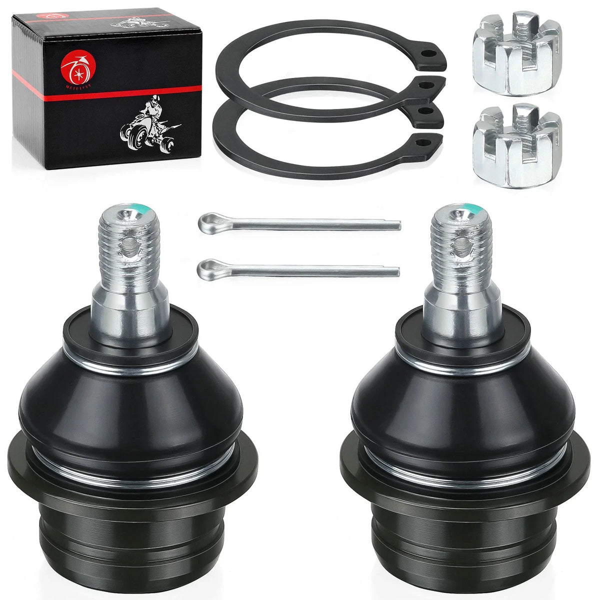 Set of 2 Upper Arm Ball Joints for Suzuki QuadSport Z400 (2003–2014)