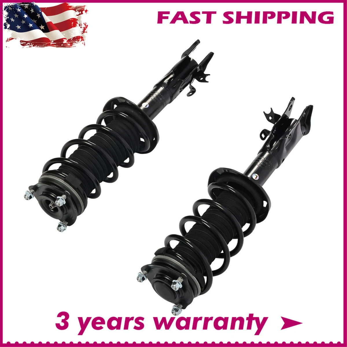 Set of 2 Front Struts with Coil Spring for Acura CSX Honda Civic (2006–2011) 172286, 172287
