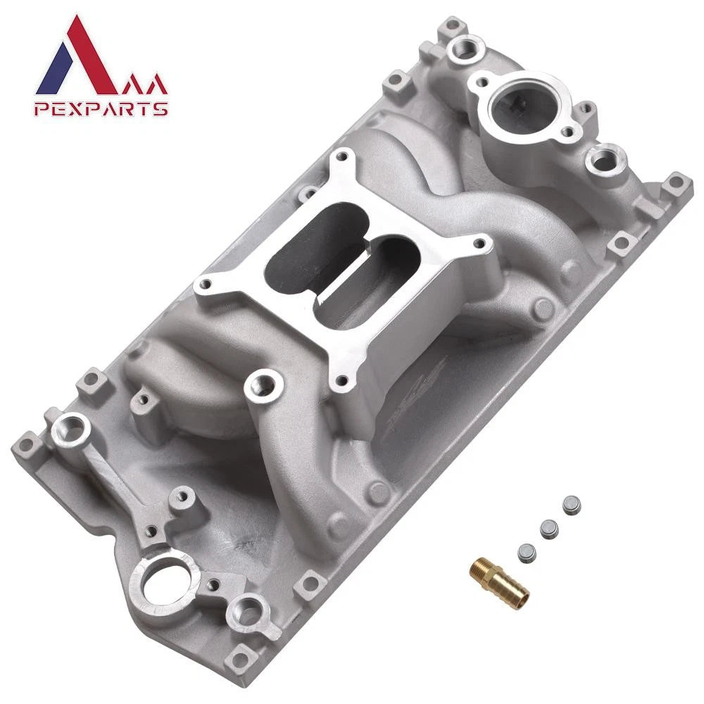Dual Plane Vortec Intake Manifold for Chevy Small Block 5.0L/305 5.7L/350 (2028, 22028, 52028, PC22028)