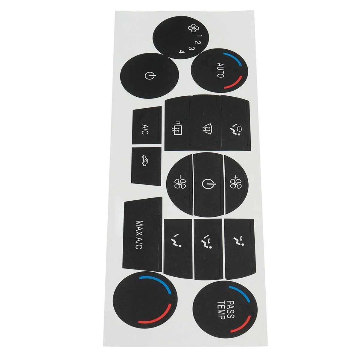 Heater AC Climate Control Button Repair Decal Stickers for Ford Escape Fusion