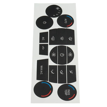 Heater AC Climate Control Button Repair Decal Stickers for Ford Escape Fusion
