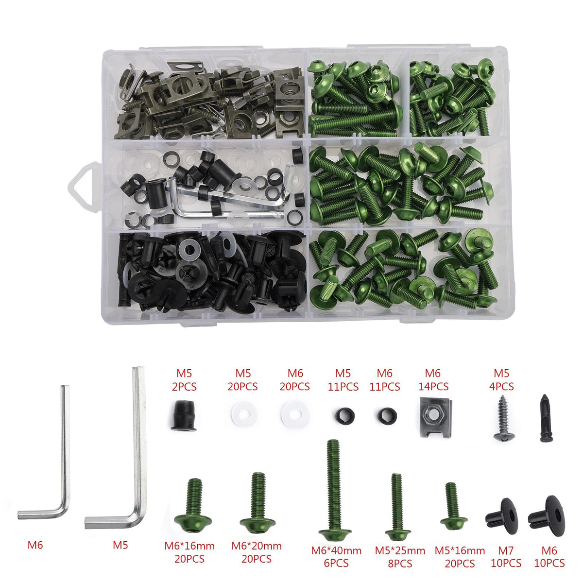 Set of 4 M5 Clips for Various Applications (198)