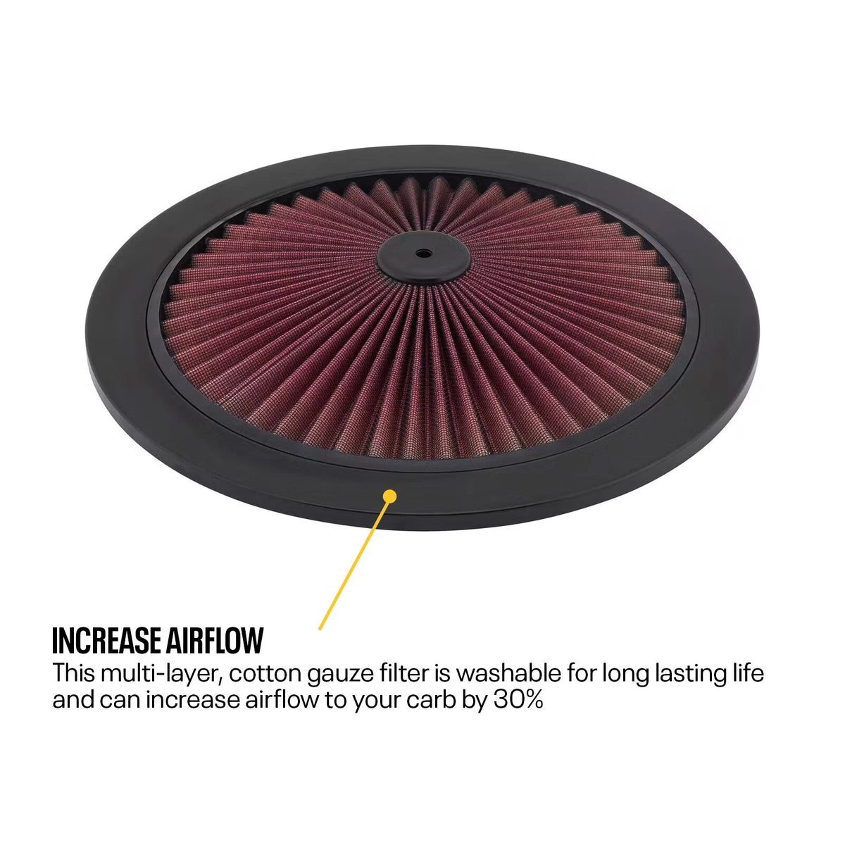 14 Inch Air Filter Top for Speedway Super Flow (91011080)