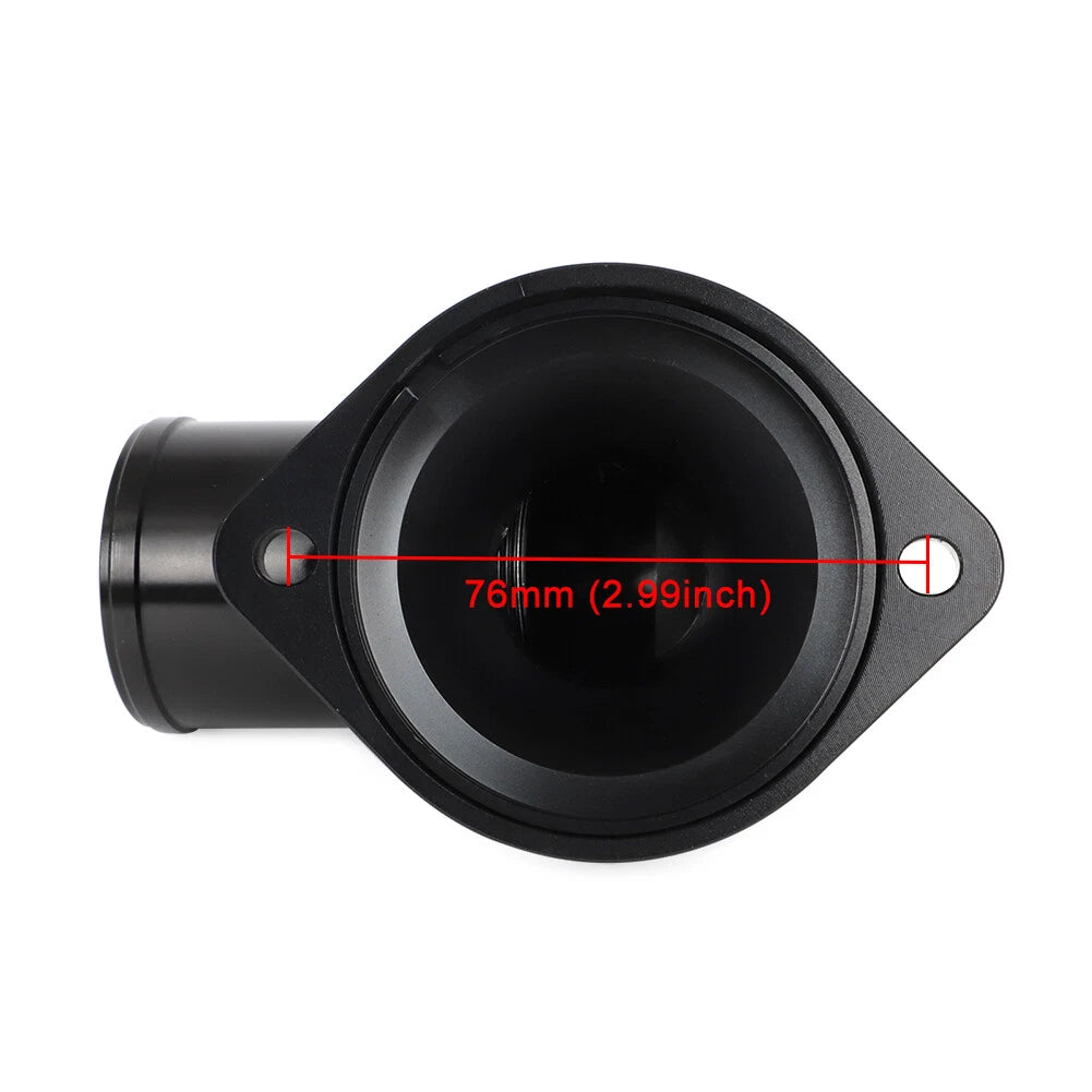 Swivel Thermostat Housing for GM LS Engine (90) 1.5" Black Billet