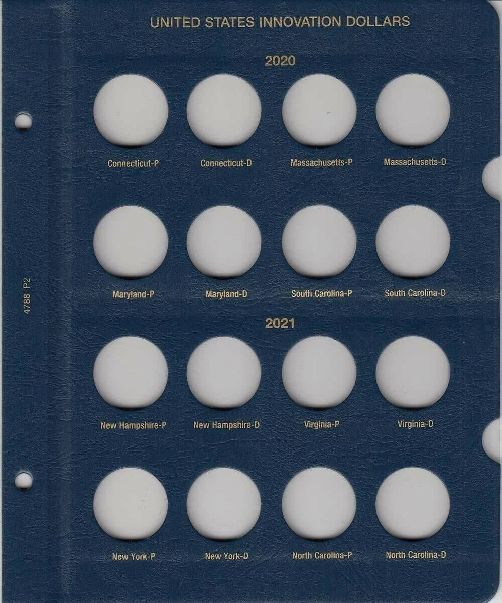 Whitman US Innovation Dollar Coin Album P & D