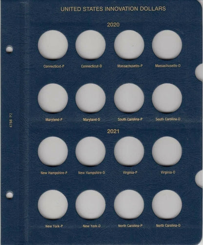 Whitman US Innovation Dollar Coin Album P & D