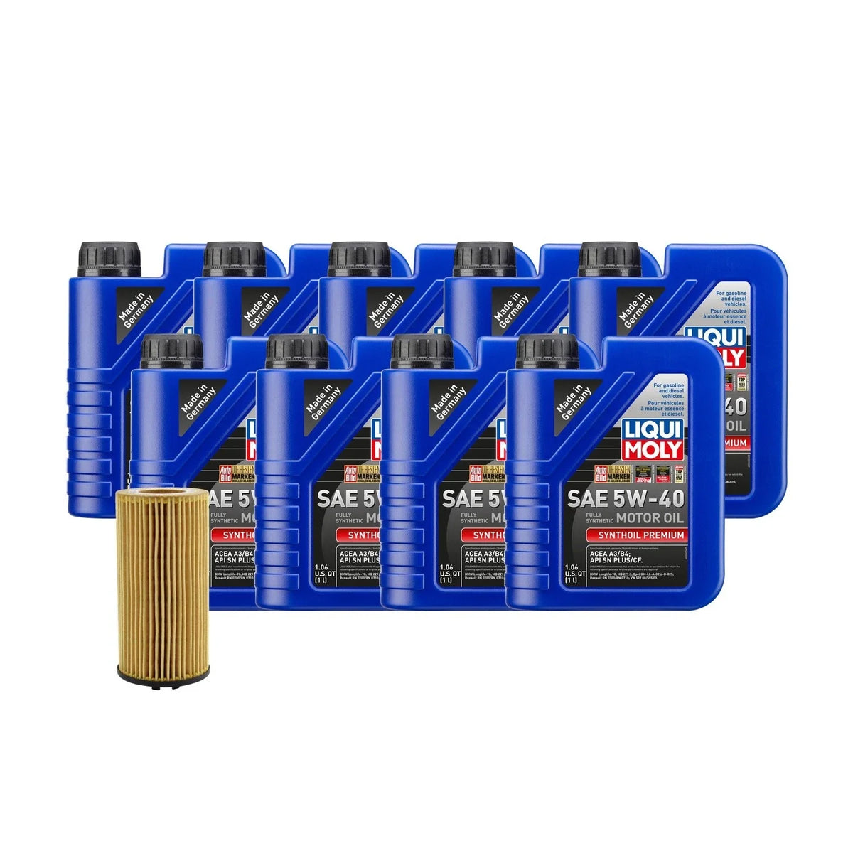 Liqui Moly Synthoil Premium SAE 5W-40 Oil Change Kit for Audi BNK (2004–2009)