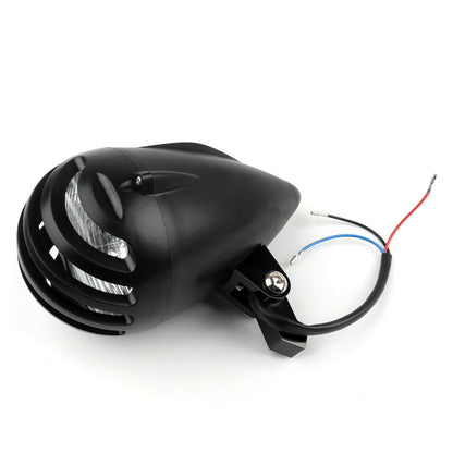 5.5" Black Bullet Headlight Lamp for Bobber Chopper (M513-B020-Black)