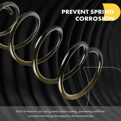 2 Front Coil Springs for BMW E88 135i E90 335d E93 335i (2007–2013) - 31336767379, 31336767380, RA4003