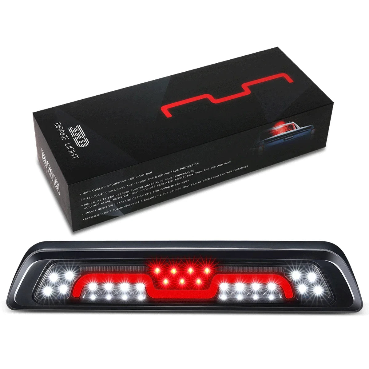 Nuvision LED 2-Stage Chasing Third Brake Light for Toyota Tundra (2007–2020)