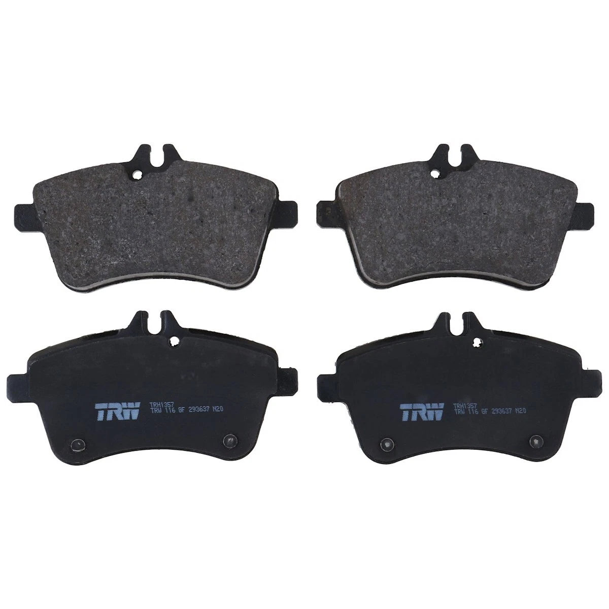 Set of 4 TRW Brake Pad Sets for Mercedes-Benz B200 (2008)