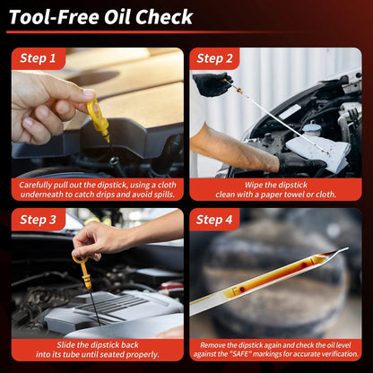 Oil Dipstick No. 917373 for Ford F-150 (2004–2008) Yellow