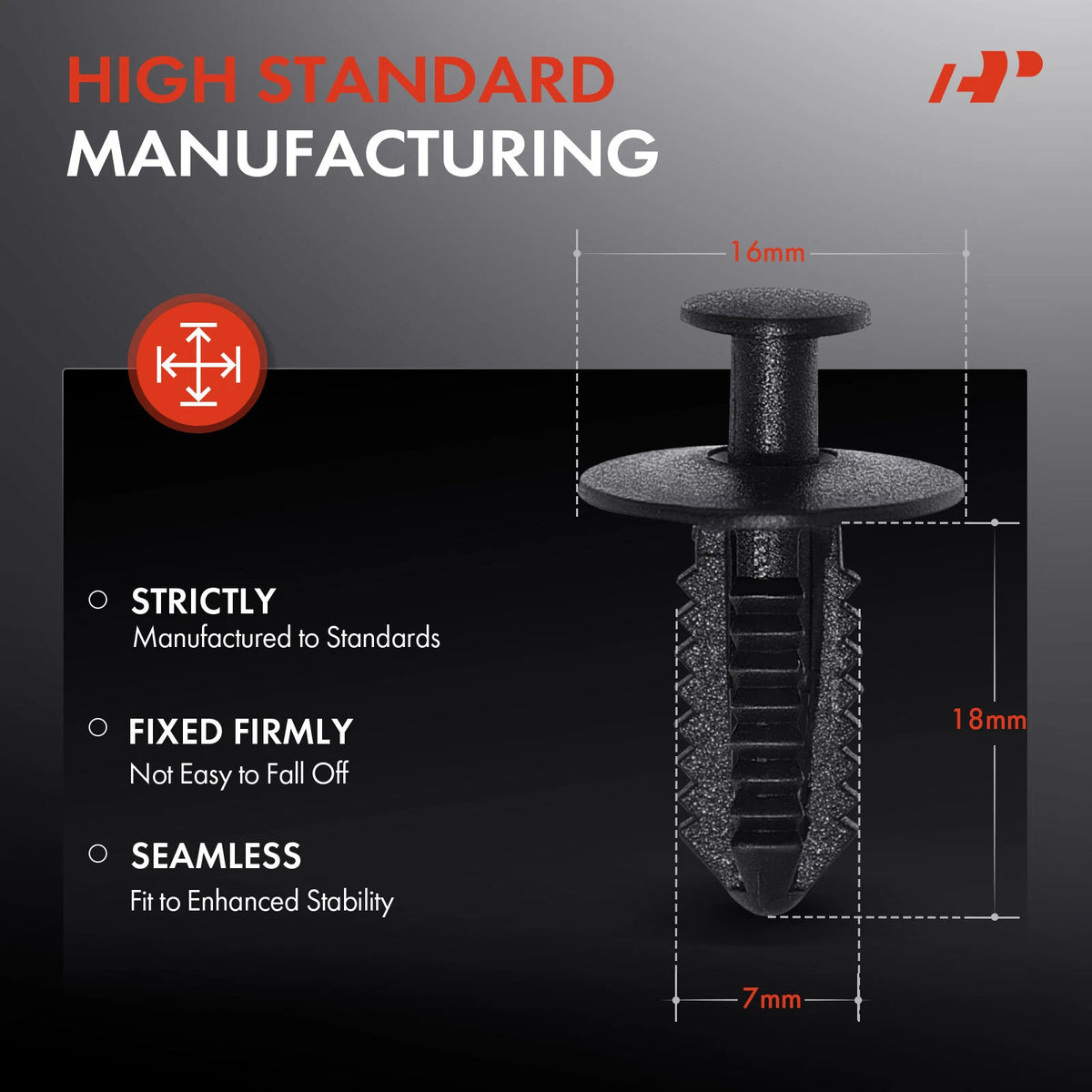 20Pcs Fender Liner Rivet Push Type Clip Retainer for Mercedes-Benz (A1249900492, 124-990-04-92, 20909)
