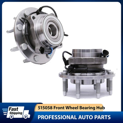 Pair Front Wheel Bearing Hub for Chevrolet Silverado GMC Sierra 2500 HD 3500 (2011–2016)