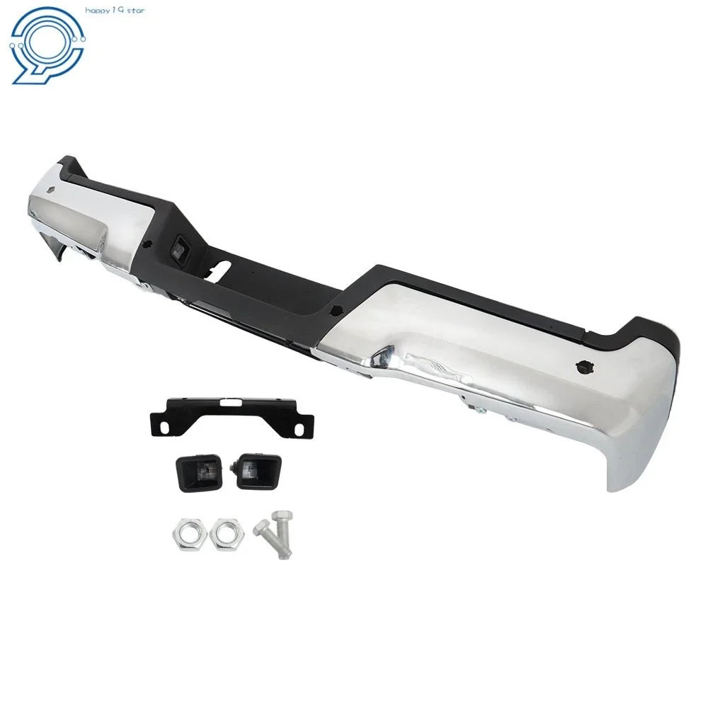 Chrome Park Rear Step Bumper Assembly for Ford F-250 F-350 Super Duty (2017–2022)