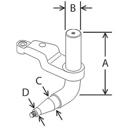 Right Hand Spindle for John Deere CTS CTSII 9400 9410 9500