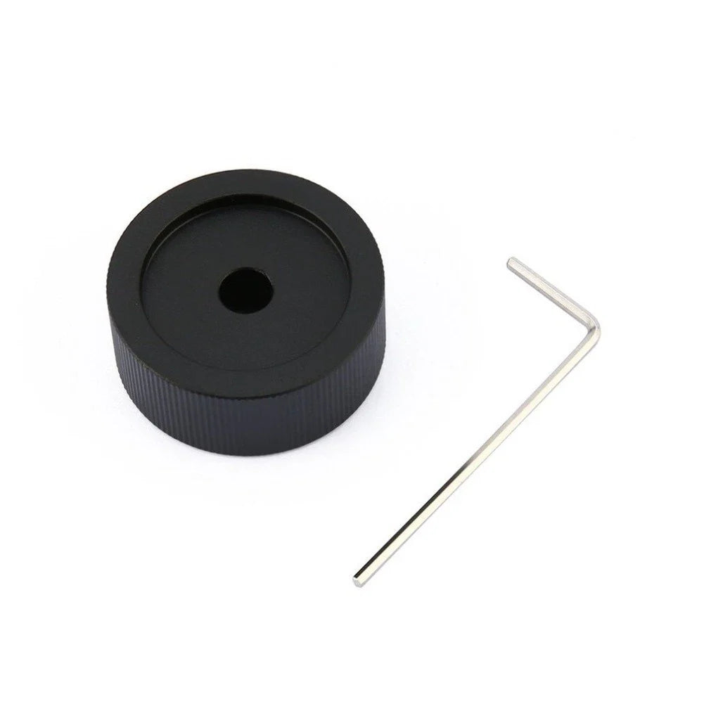 32mm Black Aluminum Potentiometer Volume Knob for 6mm Shaft
