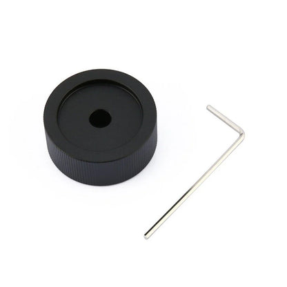 32mm Black Aluminum Potentiometer Volume Knob for 6mm Shaft