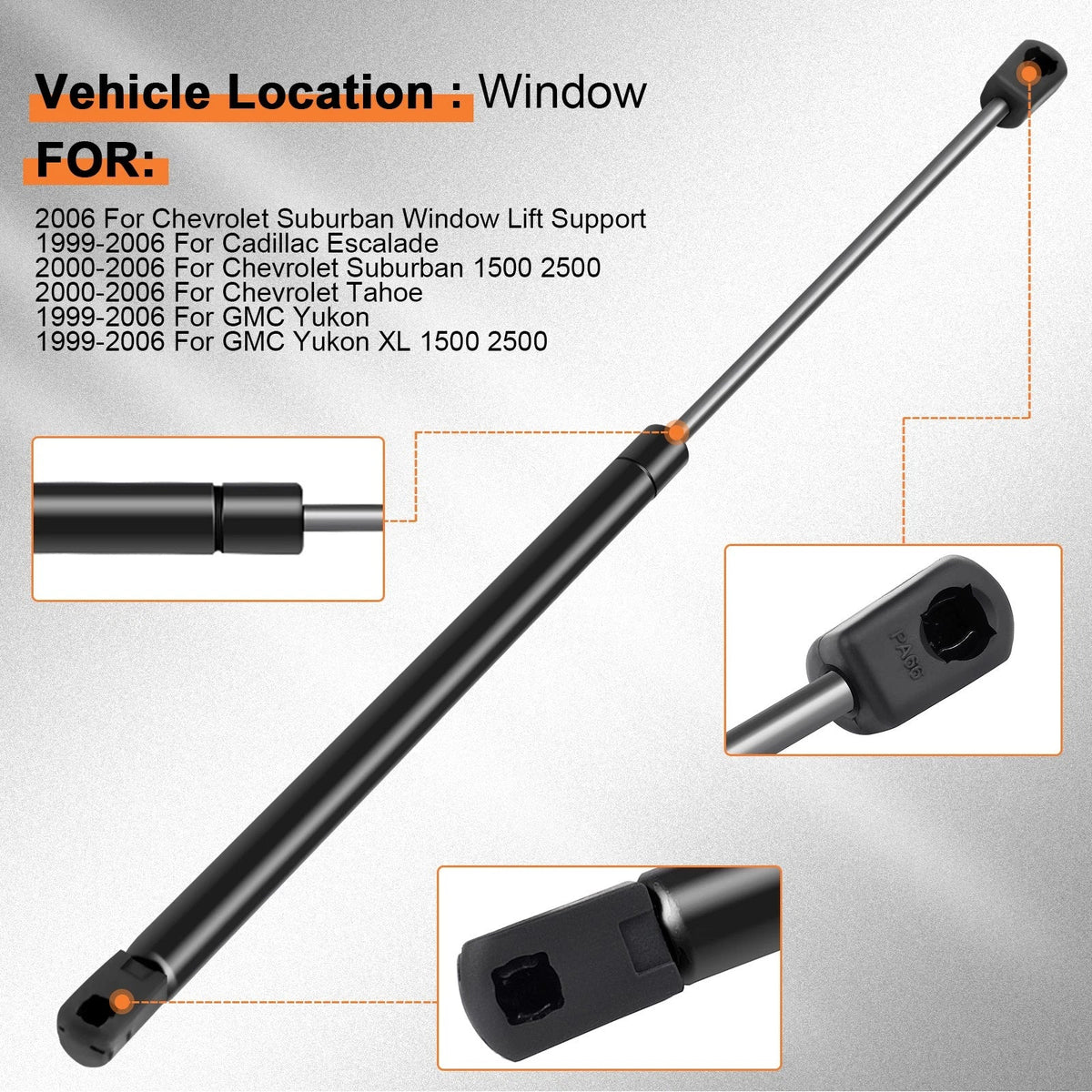 Set of 4 Lift Supports for Chevy Suburban (2005–2006)