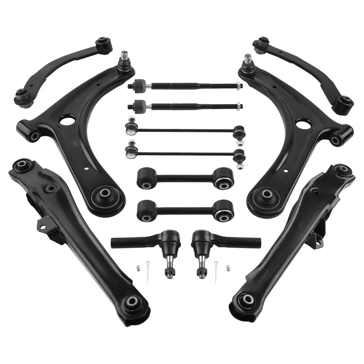 Front Lower Rear Control Arm Sway Bar Tie Rod for Jeep Compass Patriot (2007–2017)
