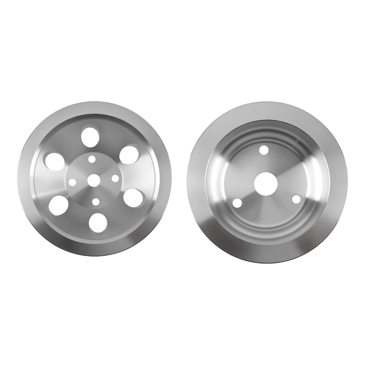 Double Groove V-Belt Pulley Kit for Chevy Small Block 265-400 V8 (1965–1986)