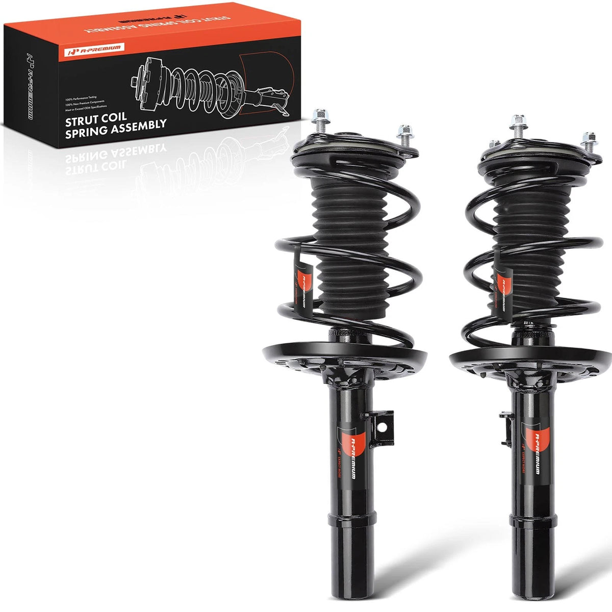 Front Struts w/ Coil Springs Assembly for Honda Civic (2016–2021) 18920477, 18920476, 1335981L, 1335981R