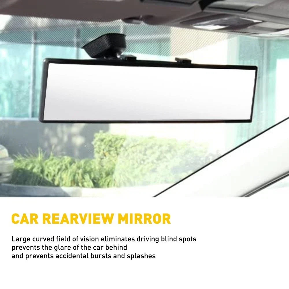 300MM Wide Convex Clip-On Rear View Mirror for Universal Cars