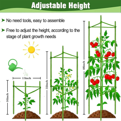 4X Tomato Cage for Garden Plant Support (Up to 48 Inch)
