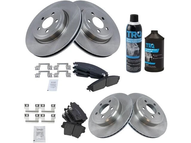 Brake Pad and Rotor Kit for Chrysler 300 (2005–2020, 2023) 13771ZDWR