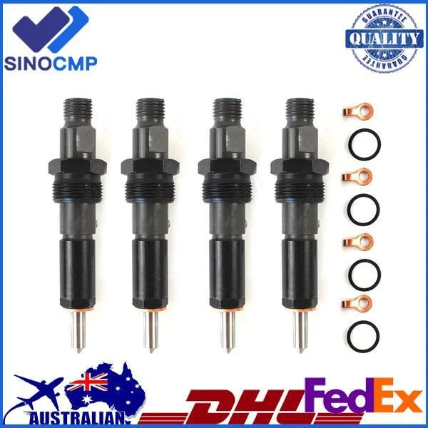 Set of 4 Fuel Injectors for Cummins 4BT 3.9L Diesel Engine (OEM 3932123)