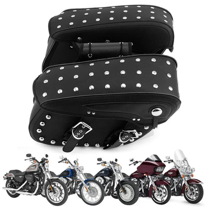 2X Side Saddle Bags for Harley Fatboy Heritage Softail Classic