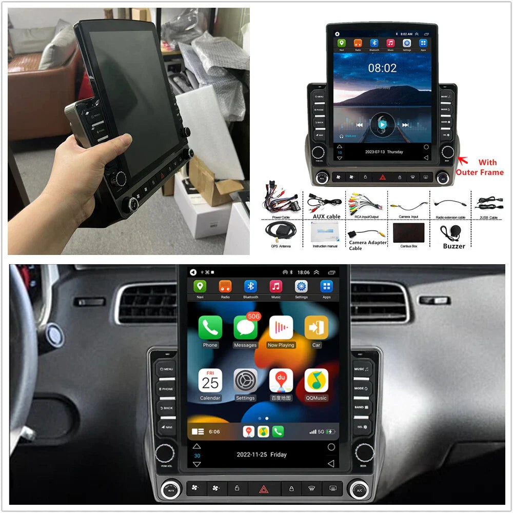 9.7" Vertical Car Stereo Radio Navigation for Chevrolet Camaro (2008-2015)