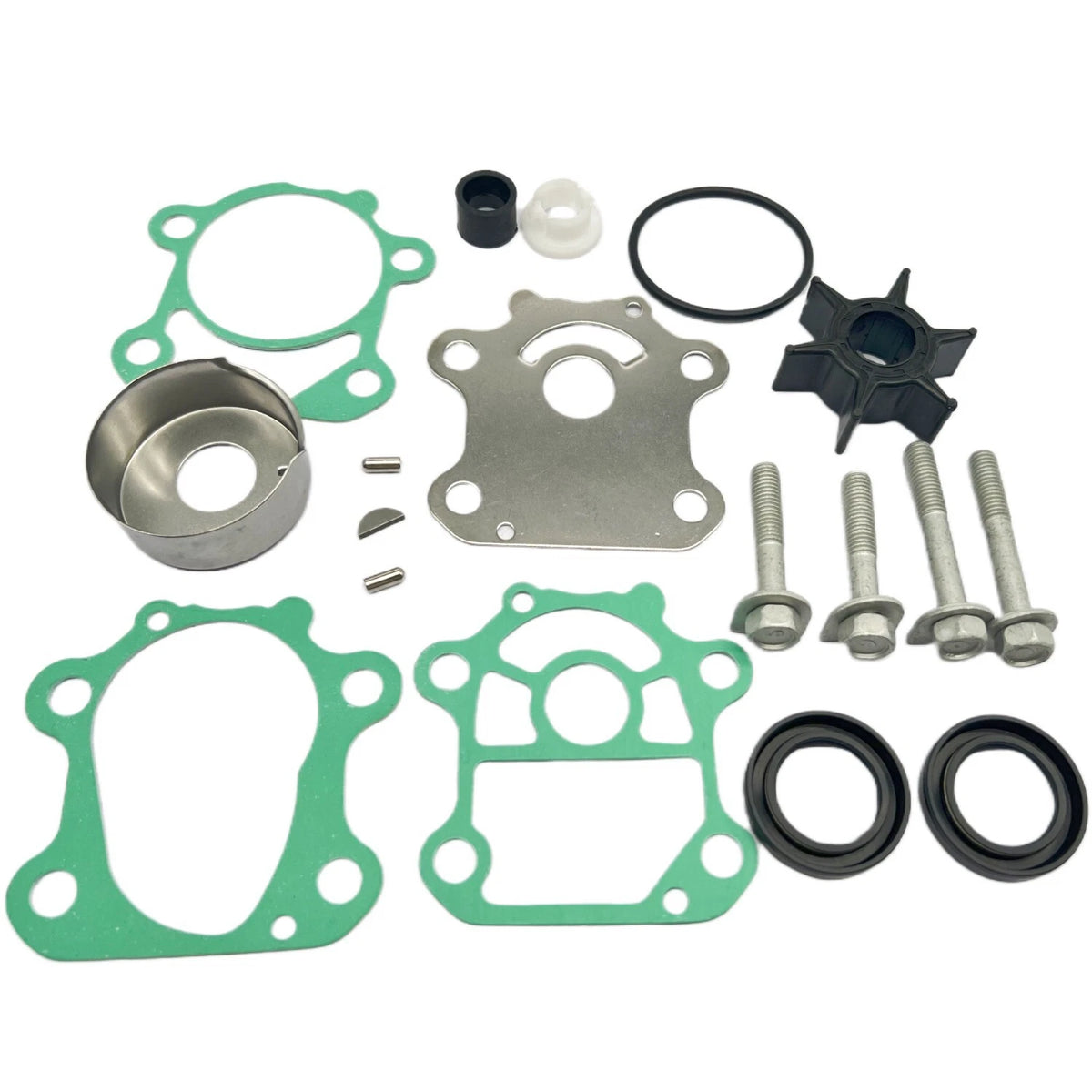 Water Pump Impeller Kit for Yamaha 4-Stroke 70 HP F70A (6CJ-W0078-00, 6CJ-W0078-01)