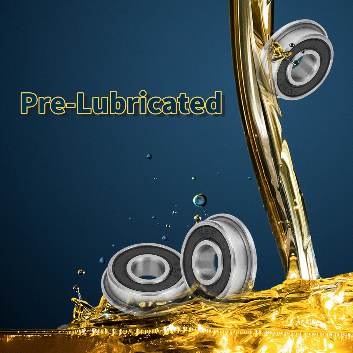 F695-2RS Deep Groove Ball Bearing for Scooter Skateboard Wheel (5x13x4mm)