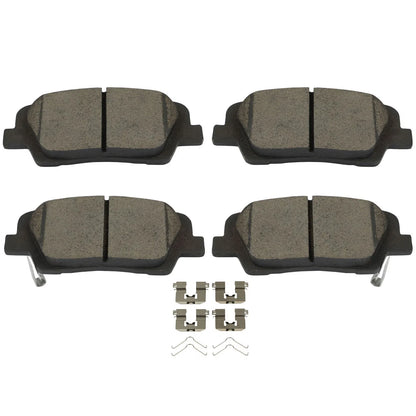 Set of 4 Rear Ceramic Brake Pads for Hyundai Santa Fe XL (2017–2019)