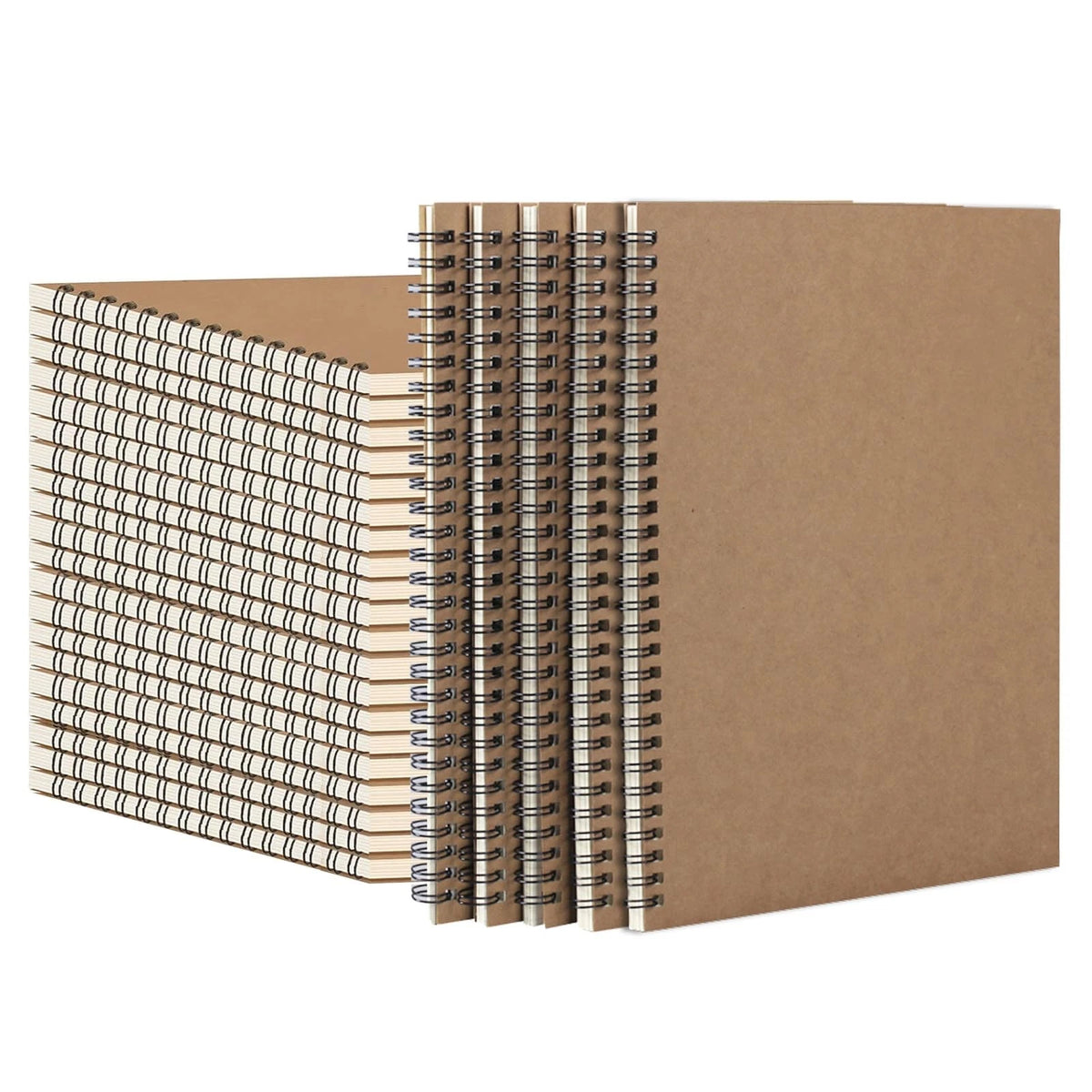 Set of 22 Kraft Hardcover Notebooks for College Ruled (No Part Numbers)