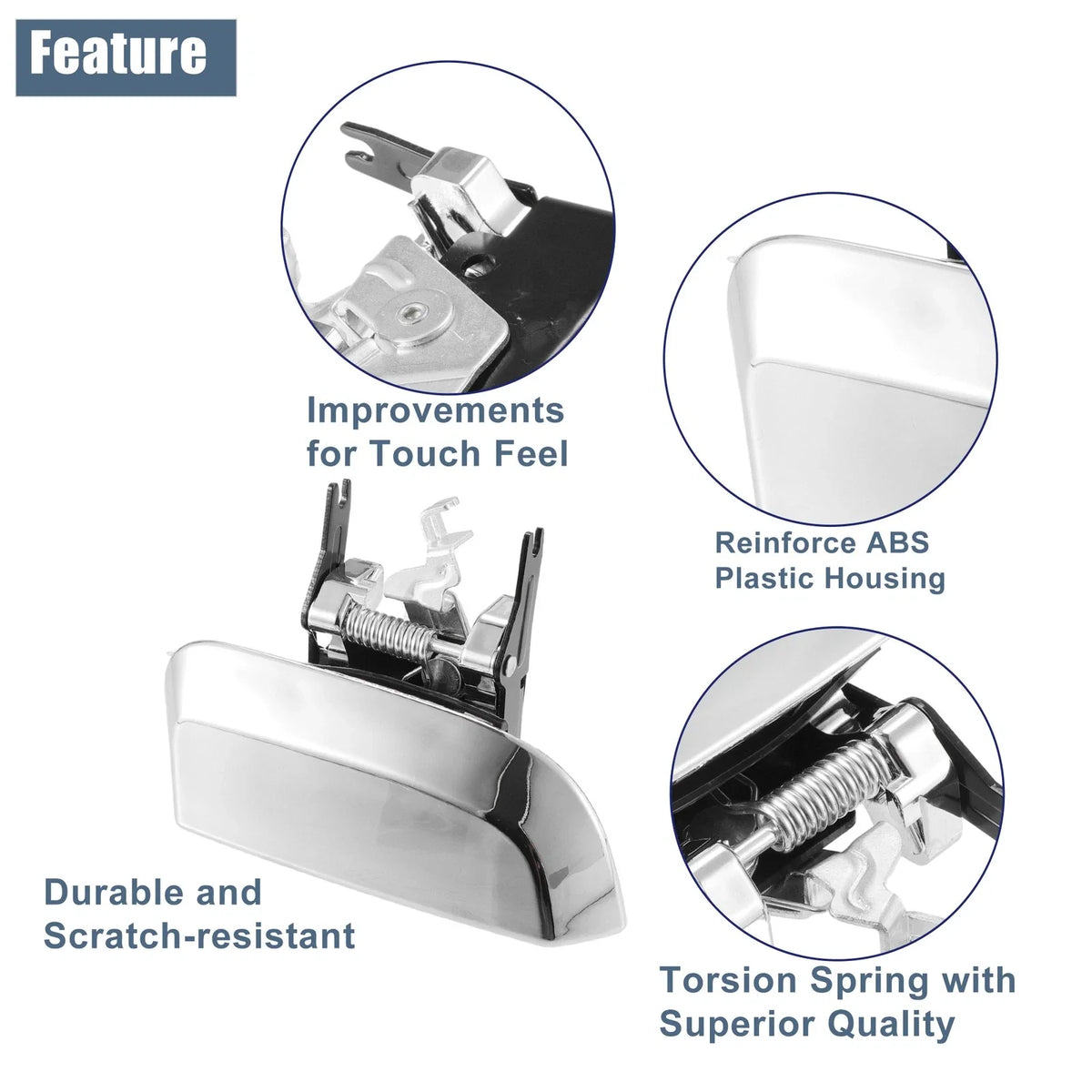 1 Pair Outside Door Handle for Nissan Pathfinder 