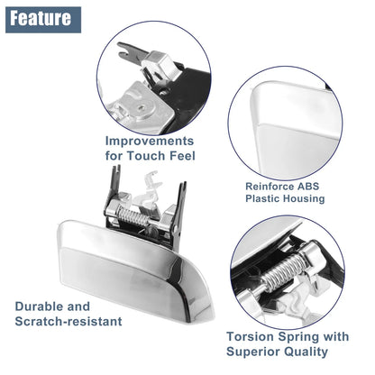1 Pair Outside Door Handle for Nissan Pathfinder 