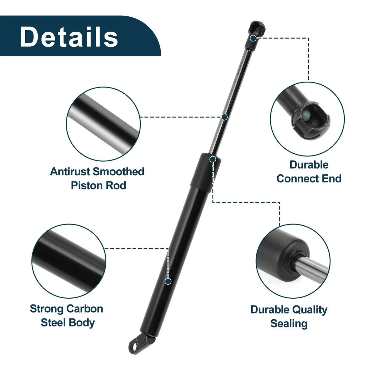 Rear Hatch Lift Supports Struts 51248171480 for BMW E38 740i 740iL 750iL (1995–2001)