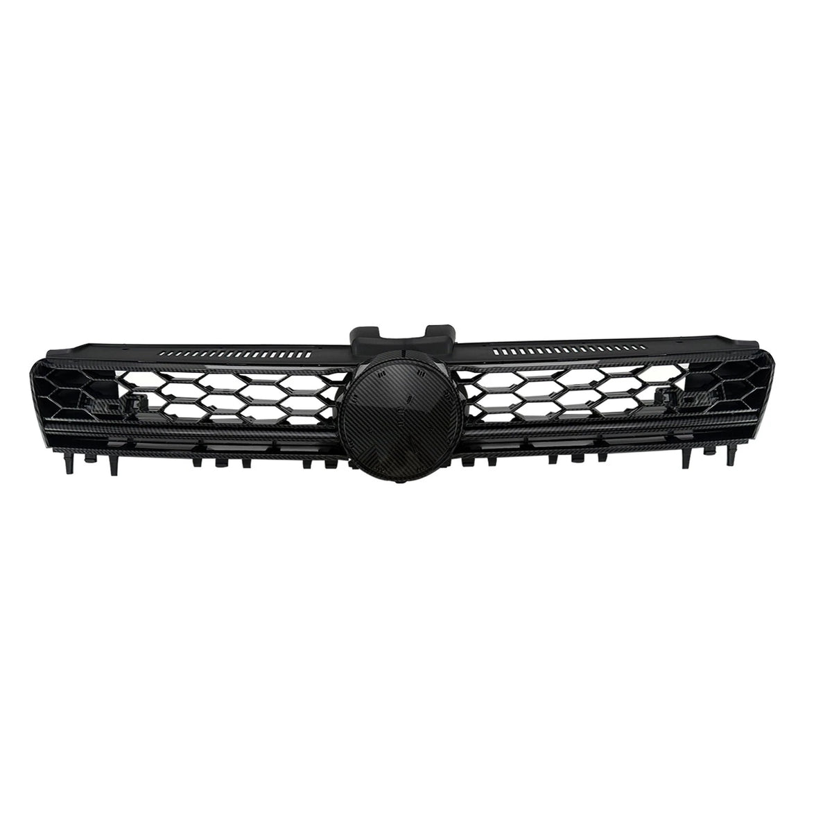 Carbon Fiber Print Front Honeycomb Bumper Grille for VW Golf MK7 GTI (2017–2019) FZ-GR-GOLF717V1-BKR