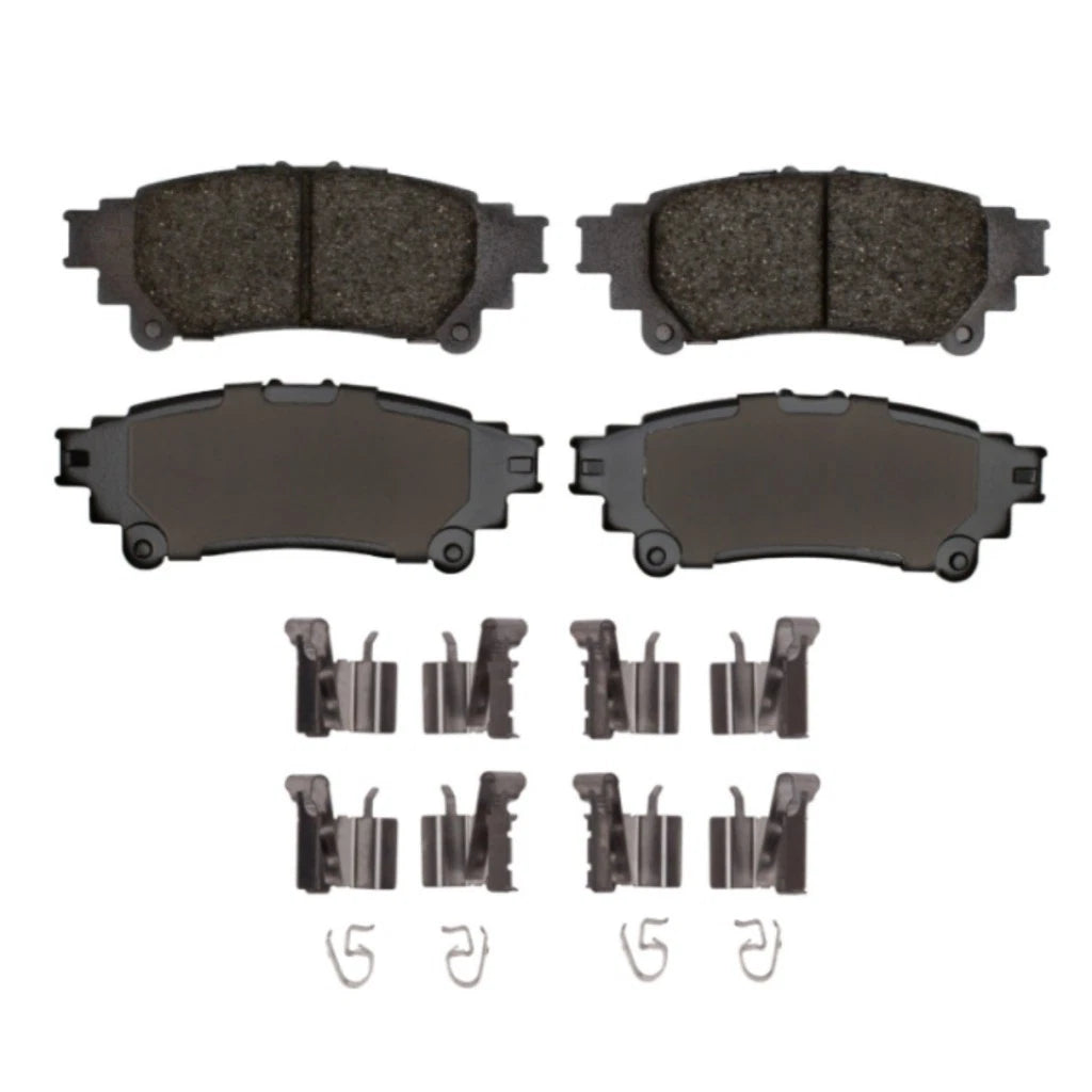 Set of 4 Ceramic Disc Brake Pads for Toyota Highlander (2014–2019) ALX-PAU-DF-1551-1391-01-CLA4