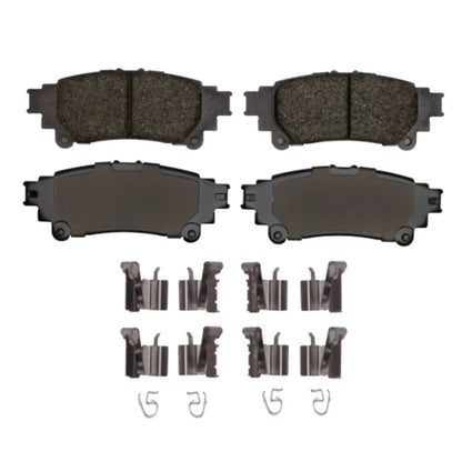 Set of 4 Ceramic Disc Brake Pads for Toyota Highlander (2014–2019) ALX-PAU-DF-1551-1391-01-CLA4