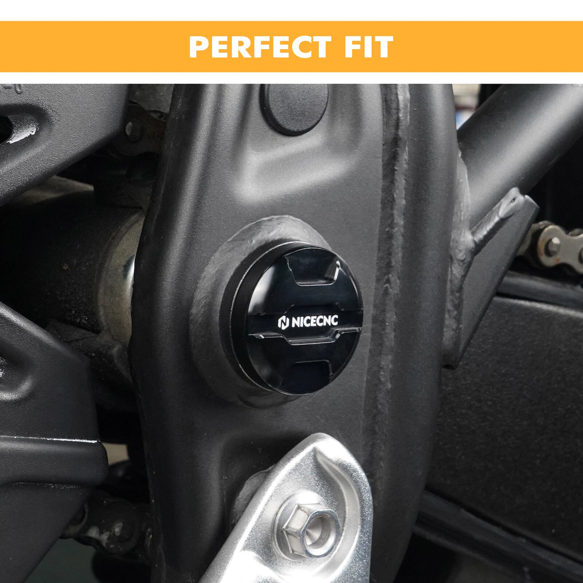 2X Motorcycle Frame Hole Cover Caps for Yamaha Tenere 700 (2019–2024)